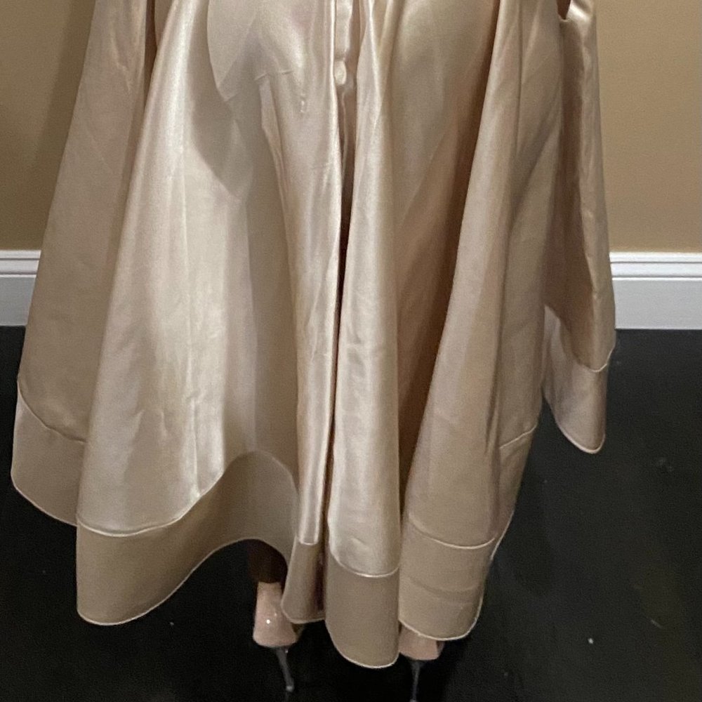 Brand New Double Layer A-Line Satin Dress - Picture 7 of 9